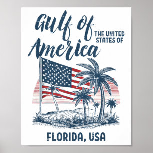Gulf Of Usa America Florida Usa Men Women Kids  Poster