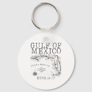 Gulf Of Usa America Funny Gulf Of Mexico Flag Map Key Ring