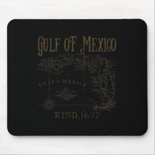 Gulf Of Usa America Funny Gulf Of Mexico Flag Map Mouse Mat