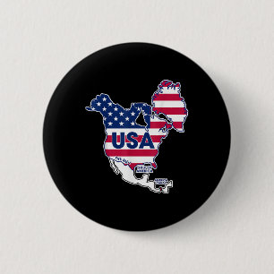 Gulf Of Usa America Funny Gulf Of Mexico Usa Flag  6 Cm Round Badge
