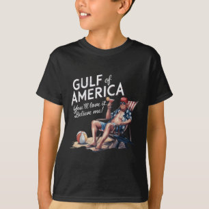 Gulf Of Usa America Funny Trump Usa Beach T-Shirt