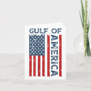 Gulf Of Usa America Funny Usa American Flag (on Ba Card