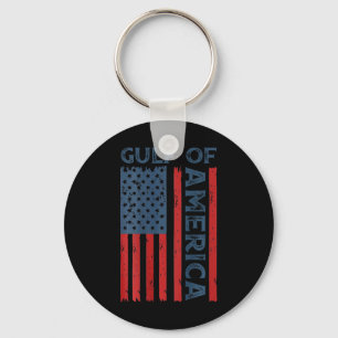 Gulf Of Usa America Funny Usa American Flag (on By Key Ring