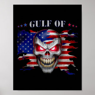 Gulf Of Usa America Funny Usa Flag 10  Poster