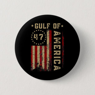 Gulf Of Usa America Funny Usa Flag _18  6 Cm Round Badge
