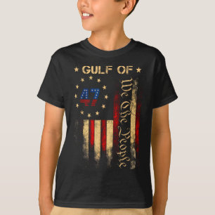Gulf Of Usa America Funny Usa Flag 6 T-Shirt