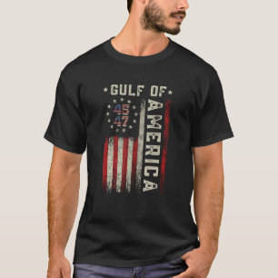 Gulf Of USA America Funny USA Flag for men women S T-Shirt