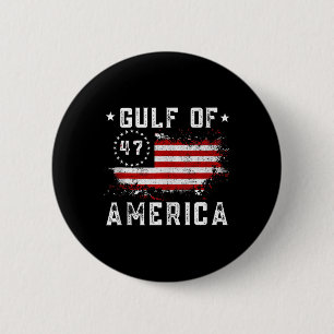 Gulf Of Usa America Funny Usa Flag For Men Women T 6 Cm Round Badge