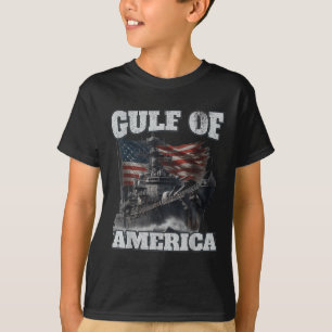 Gulf Of Usa America Funny Usa Flag Men Women T-Shirt