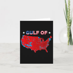 Gulf Of Usa America Funny Usa Flag Mens Womens Card
