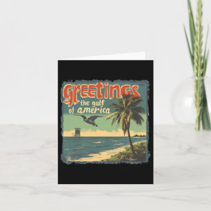 Gulf Of Usa America Greeting From The Patriotic Gu Card