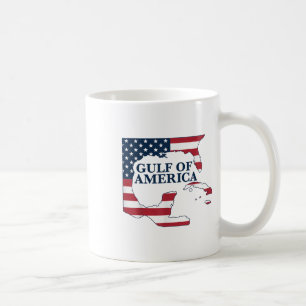 Gulf Of Usa America Map Patriotic American Flag Gu Coffee Mug