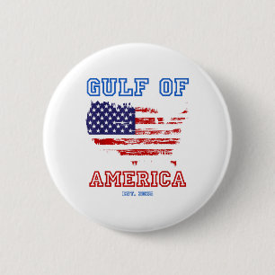 Gulf Of Usa America Mexico Gulf Est 2025 Us Americ 6 Cm Round Badge