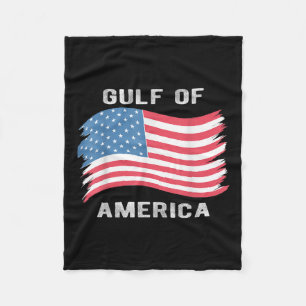 Gulf Of Usa America President Trump 2025 _4 Fleece Blanket