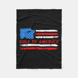 Gulf Of Usa America President Trump 2025 _5  Fleece Blanket