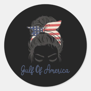 Gulf Of Usa America President Trump 2025 _8  Classic Round Sticker