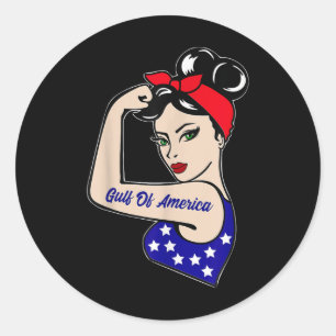 Gulf Of Usa America President Trump 2025 Classic Round Sticker