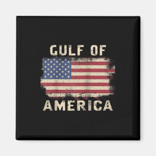 Gulf Of Usa America President Trump 2025 Raglan Ba Magnet