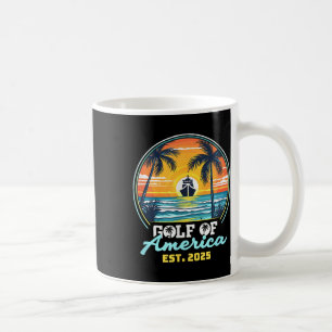 Gulf Of Usa America Shirt Est 2025 Retro Vintage B Coffee Mug