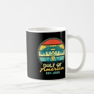 Gulf Of Usa America Shirt Est 2025 Retro Vintage B Coffee Mug