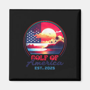 Gulf Of Usa America Shirt Est 2025 Retro Vintage B Magnet