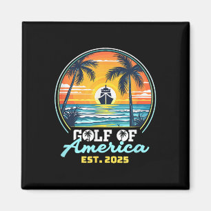 Gulf Of Usa America Shirt Est 2025 Retro Vintage B Magnet