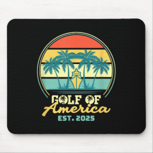 Gulf Of Usa America Shirt Est 2025 Retro Vintage B Mouse Mat