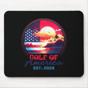 Gulf Of Usa America Shirt Est 2025 Retro Vintage B Mouse Mat