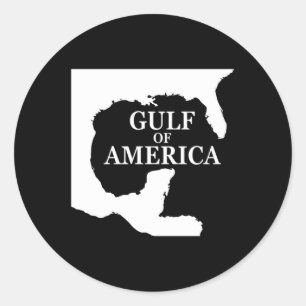 Gulf Of Usa America Shirt Funny Usa Flag Swea Classic Round Sticker