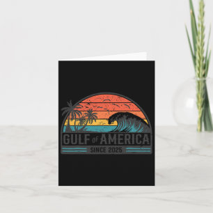 Gulf Of Usa America Since 2025 Retro Vintage Beach Card