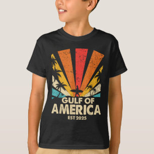 Gulf Of Usa America Surfing Retro Sunset Vintage B T-Shirt