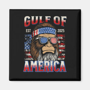 Gulf Of Usa America Trump Funny Bigfoot Mexico Magnet