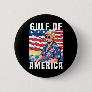 Gulf Of Usa America Trump Greeting From The Patrio 6 Cm Round Badge
