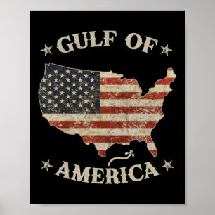 Gulf Of Usa America Trump Greeting From The Patrio Poster