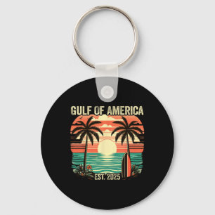 Gulf Of Usa America Vintage Beach America's Gulf M Key Ring