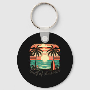 Gulf Of Usa America Vintage Beach Americas Gulf Me Key Ring
