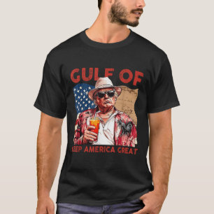 Gulf Of Usa Patriotic Americas Gulf American Flag  T-Shirt