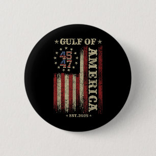 Gulf Retro Of America Est 2025 Usa American Flag M 6 Cm Round Badge