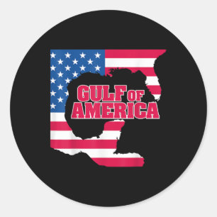 Gulf Retro Of America Est 2025 Usa American Flag M Classic Round Sticker