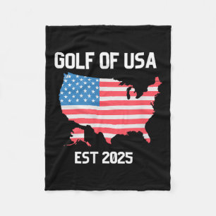 Gulf Retro Of America Est 2025 Usa American Flag M Fleece Blanket