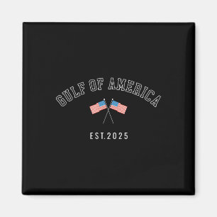 Gulf Retro Of America Est 2025 Usa American Flag M Magnet