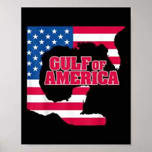 Gulf Retro Of America Est 2025 Usa American Flag M Poster