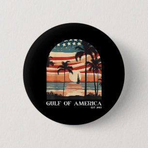 Gulf Retro Of America Est 2025 Usa American Men Wo 6 Cm Round Badge