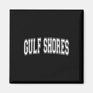Gulf Shores Al Alabama Usa Vintage Sports Varsity Magnet