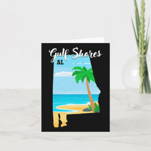 Gulf Shores Al Vintage Orange Beach Alabyma Trip V Card