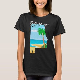 Gulf Shores Al Vintage Orange Beach Alabyma Trip V T-Shirt