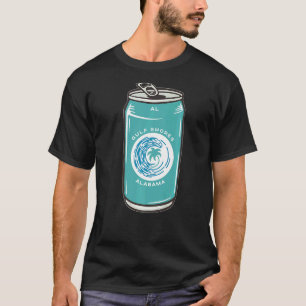 Gulf Shores Alabama AL Beach Beer Soda Can Souveni T-Shirt