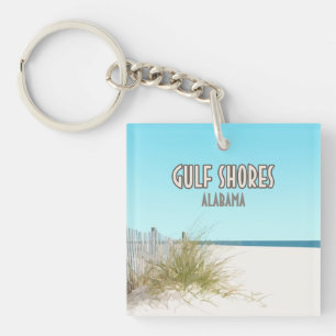 Gulf Shores Alabama Beach Key Ring