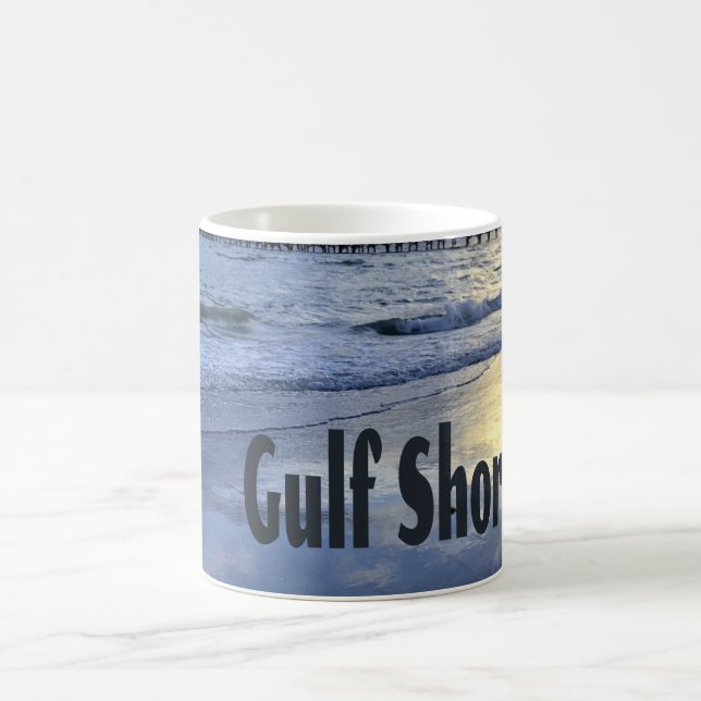 Gulf Shores Alabama Beach Sunrise Pier Coffee Mug (Center)
