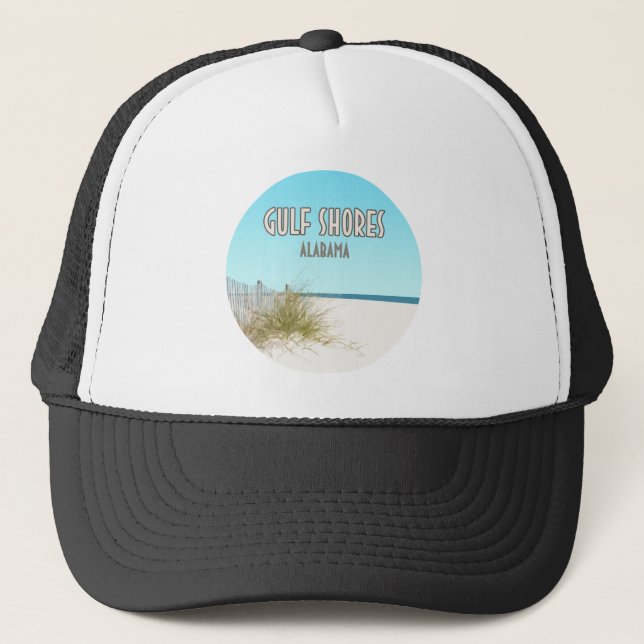 Gulf Shores Alabama Beach Trucker Hat (Front)